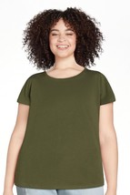 Time and Tru Women&#39;s Cotton Crewneck Tee w/ Short Sleeves, Sea Turtle Size XXXL - £13.35 GBP