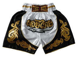 S KIDS Muay Thai Boxing Shorts Pants MMA Kickboxing unisex white Sport M... - £14.38 GBP