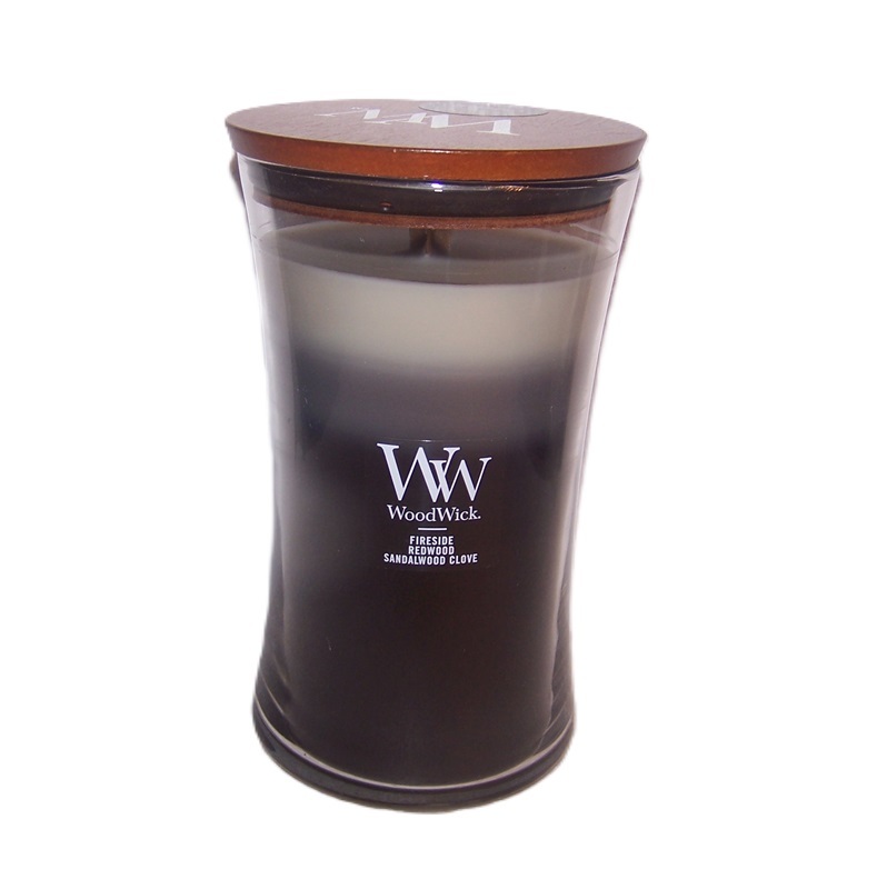 Warm Woods Large Hourglass Candle WoodWick 21.5 oz