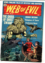 WEB OF EVIL #13-1954 Swamp Thing type monster-branding-satan - £342.46 GBP