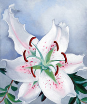 Framed canvas art print giclée pink spotted lily georgia o&#39;keeffe - £31.00 GBP+