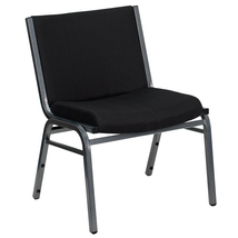 HERCULES Series Big &amp; Tall 1000 lb. Rated Black Fabric Stack Chair - $79.19