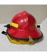 Vintage Lion Apparel Red Legacy 5 Fire Helmet With Yellow Nape Neck # LF... - $229.77 CAD