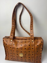 MCM Shoulder Bag Logo design Leather 7234R - $214.69