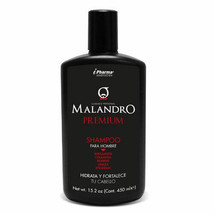 Malandro Premium Anti-Hair Loss Shampoo for Men~450 ml~Strengthens & Hydrates - £21.17 GBP