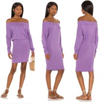 Indah Clothing Chakra Purple &#39;babyruth&#39; Long Sleeve Mini Dress (M) Nwt - £78.63 GBP