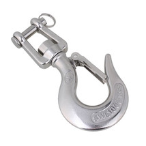 304 Stainless Steel 3/8&quot; Swivel Eye Clevis Lifting Tone Chain Snap Hook &amp; Latch - £43.95 GBP