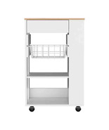 Kitchen Cart Sonex, Kitchen, White / Light Oak - $359.69 CAD