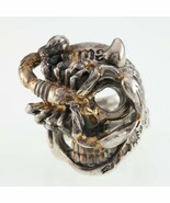 Bill Wall Leather Sterlingsilber Eigener Master Ring Totenkopf Skorpion ... - $16,558.52