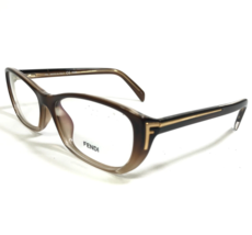 Fendi Eyeglasses Frames F977 209 Clear Brown Fade Cat Eye Full Rim 54-14... - $93.29