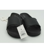Goodfellow &amp; Co. Ryler Mens S (7/8) Faux Black Leather Slide Sandals - $18.80