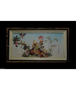 VINTAGE CHINESE CHINA PICTURES HEAVY WOOD WOODEN FRAME INCREDIBLE # 02 - £2,943.33 GBP