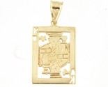 King of hearts Unisex Charm 14kt Yellow Gold 381985 - $249.00