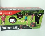 Wicked Big Sports Soccer Ball Oversized 17 inch Diameter With Pump &amp; Nee... - $21.77