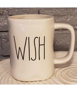 Rae Dunn &quot;WISH&quot; Ivory Colored Ceramic Coffee Mug Artisan Collection 20 oz. - £9.24 GBP