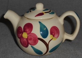PURINTON POTTERY Hand Painted MOUNTAIN ROSE PATTERN One Cup TEAPOT - £15.76 GBP