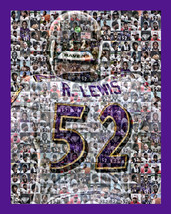 Ray Lewis Mosaic Print Art showing 50 photo images of Ray. 8x10&quot; Matted - £15.80 GBP
