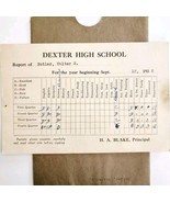 1932 Dexter High School Report Card Maine Walter Butler Education Epheme... - $27.56 CAD