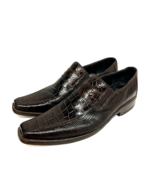 Tiger Mens Vintage Brown Alligator Exotic Leather Loafers Shoes US 10.5 ... - $173.24