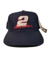 Rusty Wallace #2 Snapback Hat Cap Adult Adjustable Navy Blue NASCAR Racing - £10.11 GBP