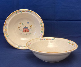 Vintage International Stoneware Heartland cereal or soup bowls set of 2 - £6.38 GBP