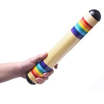 13.8 Inch Wooden Rain Maker Rain Stick Musical Instrument, Rainfall Ratt... - $31.99