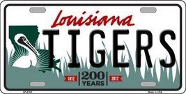 Tigers Louisiana Novelty Metal License Plate LP-6185 - £15.65 GBP