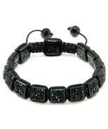 Bracelet Rhinestone Squares New Buddhist Macrame Adjustable Size 1275 - $32.90