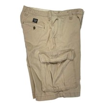 Polo Jean Ralph Lauren Cargo Shorts Mens 34 x 12 Tan Beige Logo Vintage 90s Y2K - £22.26 GBP