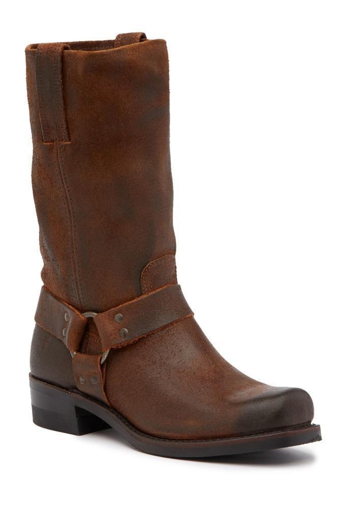 New in Box - $358 FRYE Harness 12R Brown Leather Motorcycle Boot Size 9 - $197.99