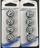 2x Custom Accessories 16115 Black 8-Ball Style Car/Truck Tire Valve Cap - $20.28 CAD