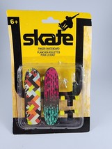 SKATE Finger Skateboard 2 Combo Pack 80&#39;s Color Boards w/Extras NOS - £5.45 GBP