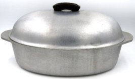 Vintage Hammered Club Aluminum Hammercraft Cookware 19&quot; Oval Roaster Dut... - $737.21 MXN