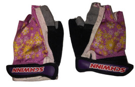Schwinn Girls Woman Vintage Pink Floral Pattern Bicycle Gloves - £7.36 GBP