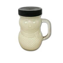 Mini Mason jar Snowman Candle - Santa's Kitchen Scent image 2
