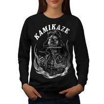 Wellcoda Kamikaze Death Horror Womens Sweatshirt,  Casual Pullover Jumper - £22.74 GBP+
