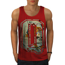 Wellcoda Letter Q Queen Fashion Mens Tank Top, Royal Active Sports Shirt - £16.99 GBP