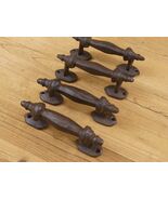 4 HANDLES RUSTIC CAST IRON ANTIQUE STYLE BARN GATE PULLS DRAWER DOOR SHE... - €20,83 EUR