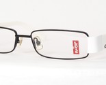 Gafas De Sol LEVI&#39;S LS2505 A001 Negros / Blancos Únicas Montura 53-16-135mm - $76.21