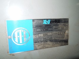 ITE UV361 30A 3ph 3W 600V XL-Universal Fusible Bus Plug New Surplus - $500.00
