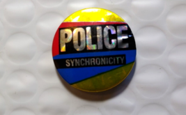 The Police Synchronicity Pin Badge Pinback Button Original UK England Re... - $33.25