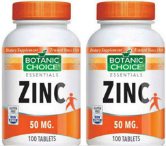 Zinc Virus Flu Cold Immune System 200 Tablet 50mg Botanic Choice - £11.16 GBP