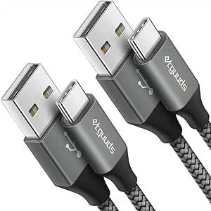 FastCharge USB A to C Cable 3ft 2-Pack for Samsung iPhone Devices - $14.84