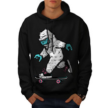 Wellcoda Monster Skateboard Mens Hoodie, Crazy Casual Hooded Sweatshirt - £25.79 GBP+