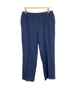 Allison Daley Petite Stretch Pants 14P Womens Blue Elastic Waist Casual - £15.54 GBP