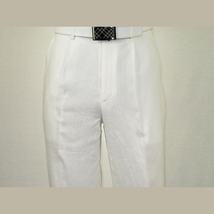 Mens Summer Linen Suit Apollo King Half Lined 2 Button European LN6 White Party image 11