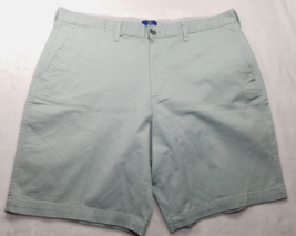 George Shorts Men&#39;s Size 40 Green Chino Flat Front Pockets - $7.03