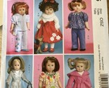 McCall&#39;s Crafts Sewing Pattern M5775 Size 18&quot; Tall Doll Clothes Wardrobe... - $13.09