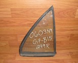 Right Rear Door Vent Glass OEM 1994 1995 1996 1997 Mitsubishi Galant - £29.58 GBP