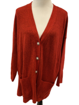 Talbots Plus Petite Women&#39;s Cardigan Sweater Red 3XP - £44.81 GBP